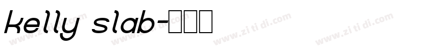 kelly slab字体转换